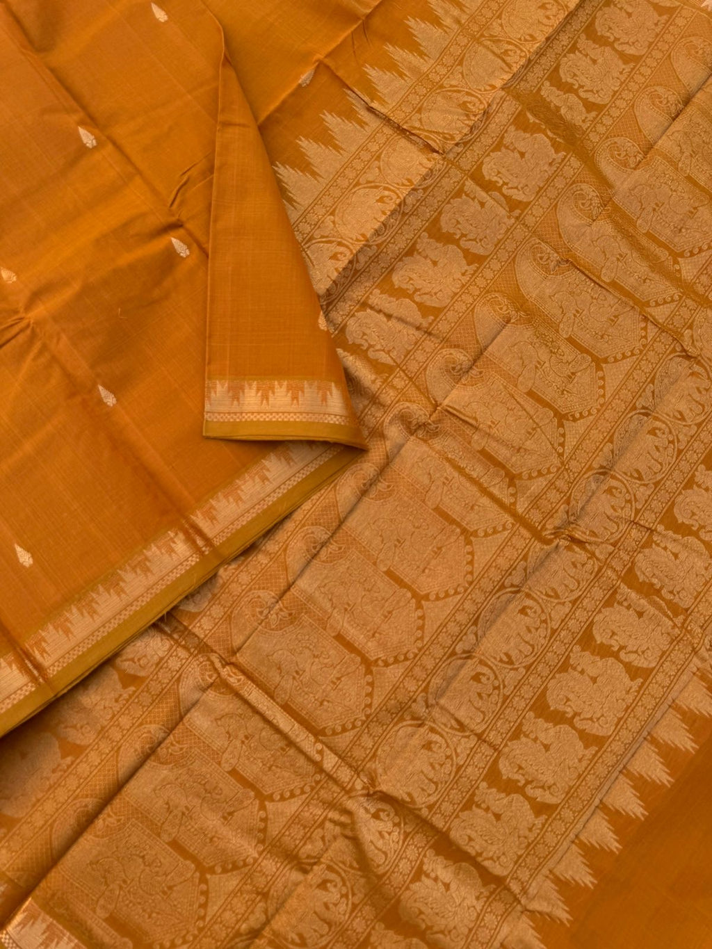 Zari Touched Mangalavastaram - honey due mustard