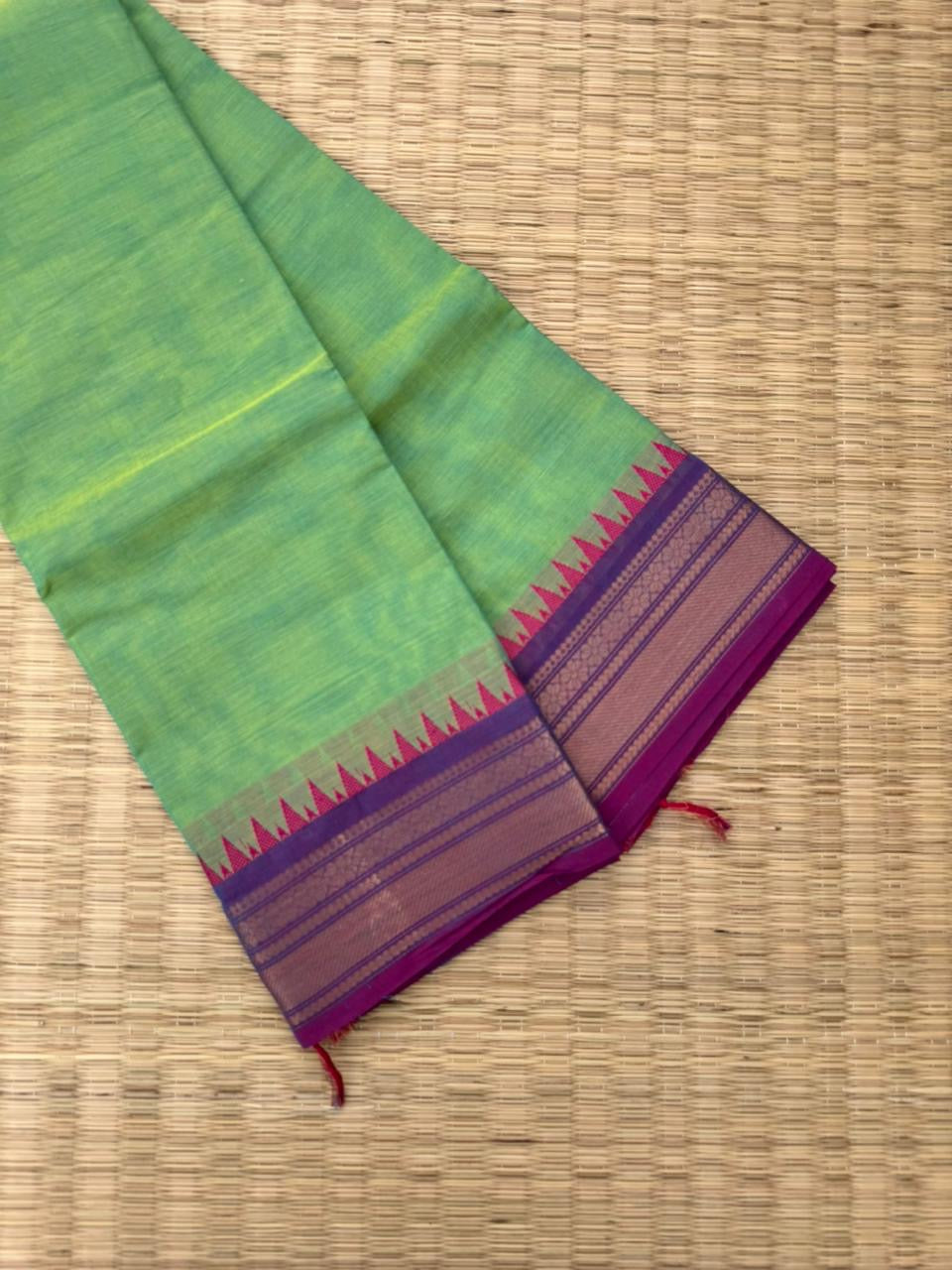 Kanchi X Chettinad - dual tone aqua