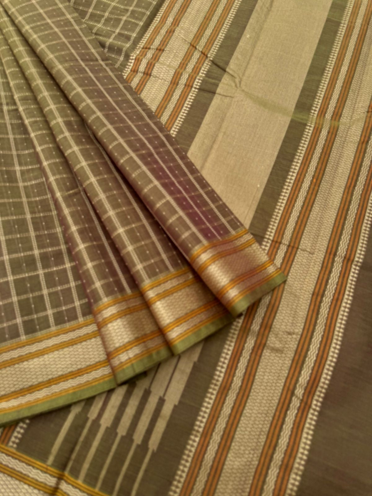 Mangalavastaram - rusty algae green a unique shade with pooja saree