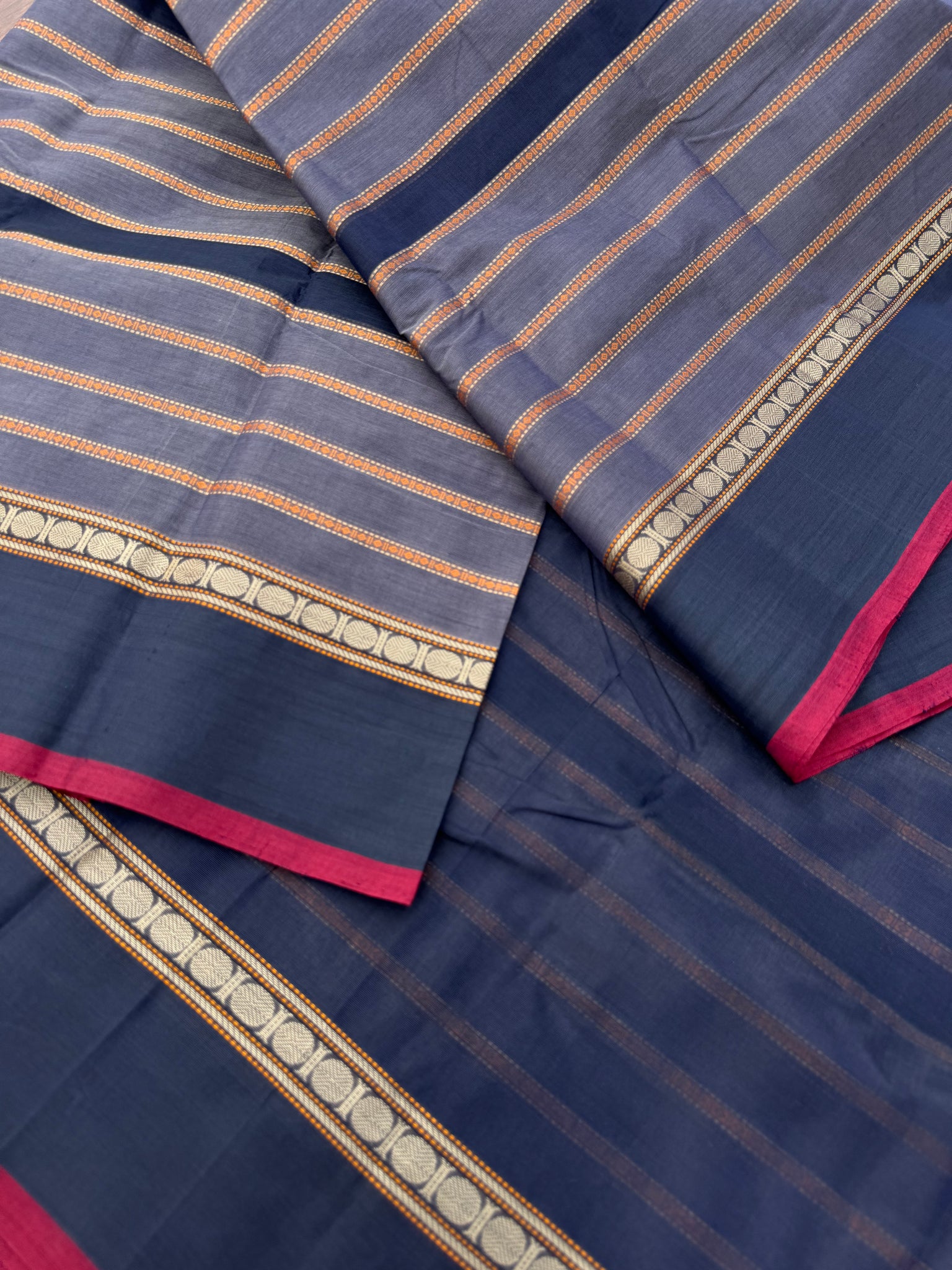 Mangalavastaram - grey black veldhari