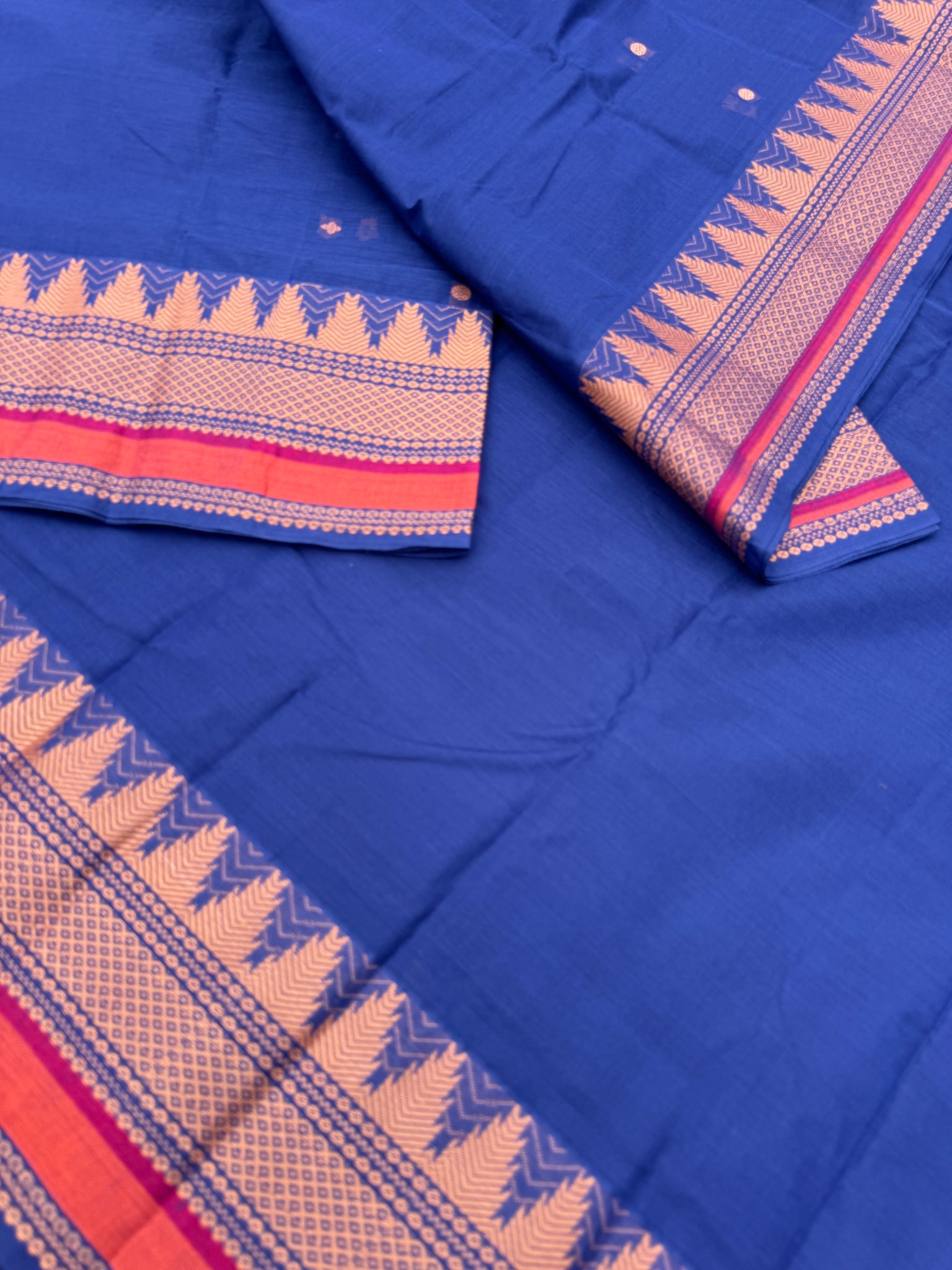 Softer Chettinad - royal blue