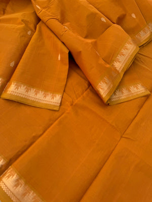 Zari Touched Mangalavastaram - honey due mustard