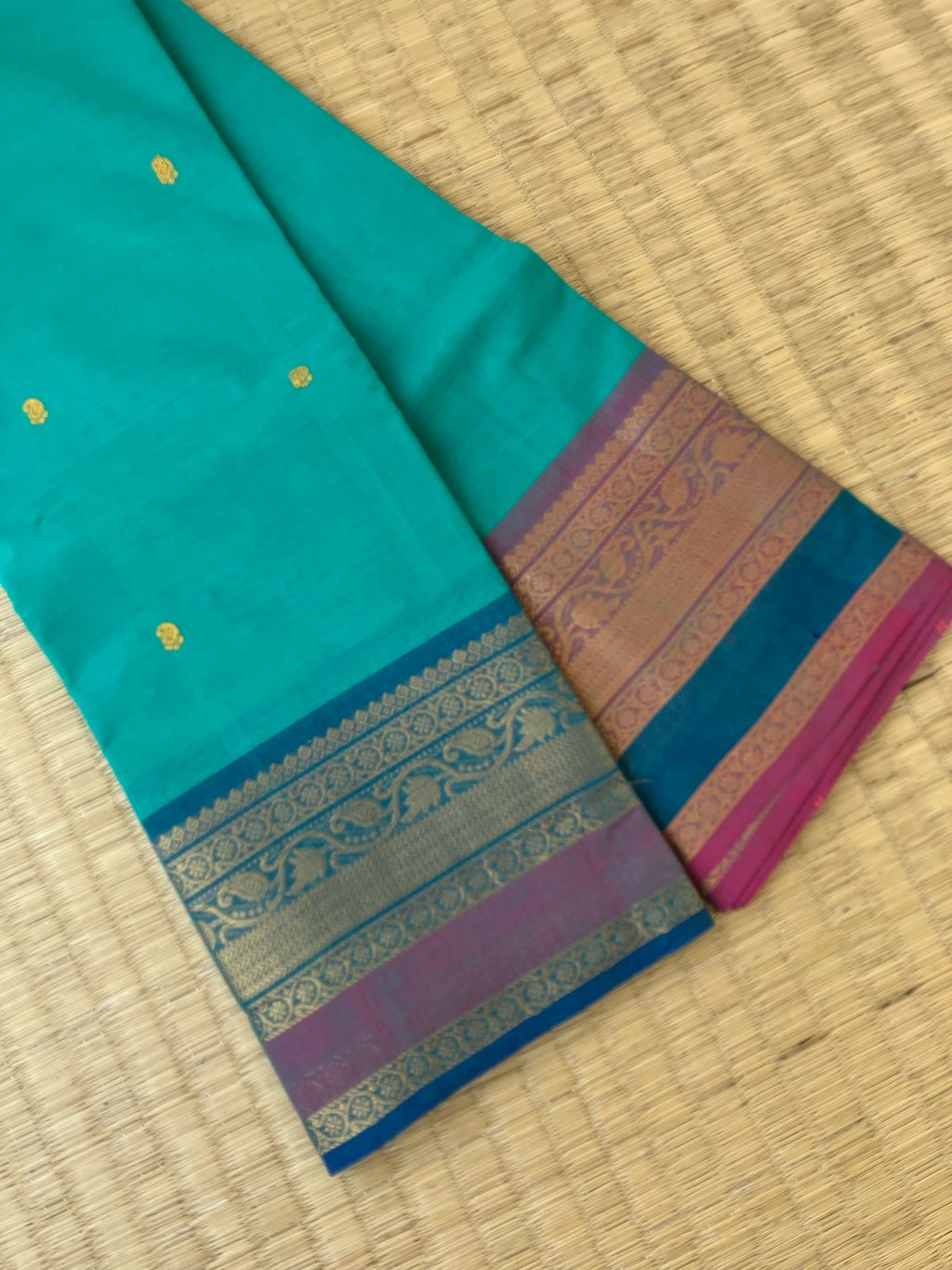 Kanchi X Chettinad - teal and ganga jammuna