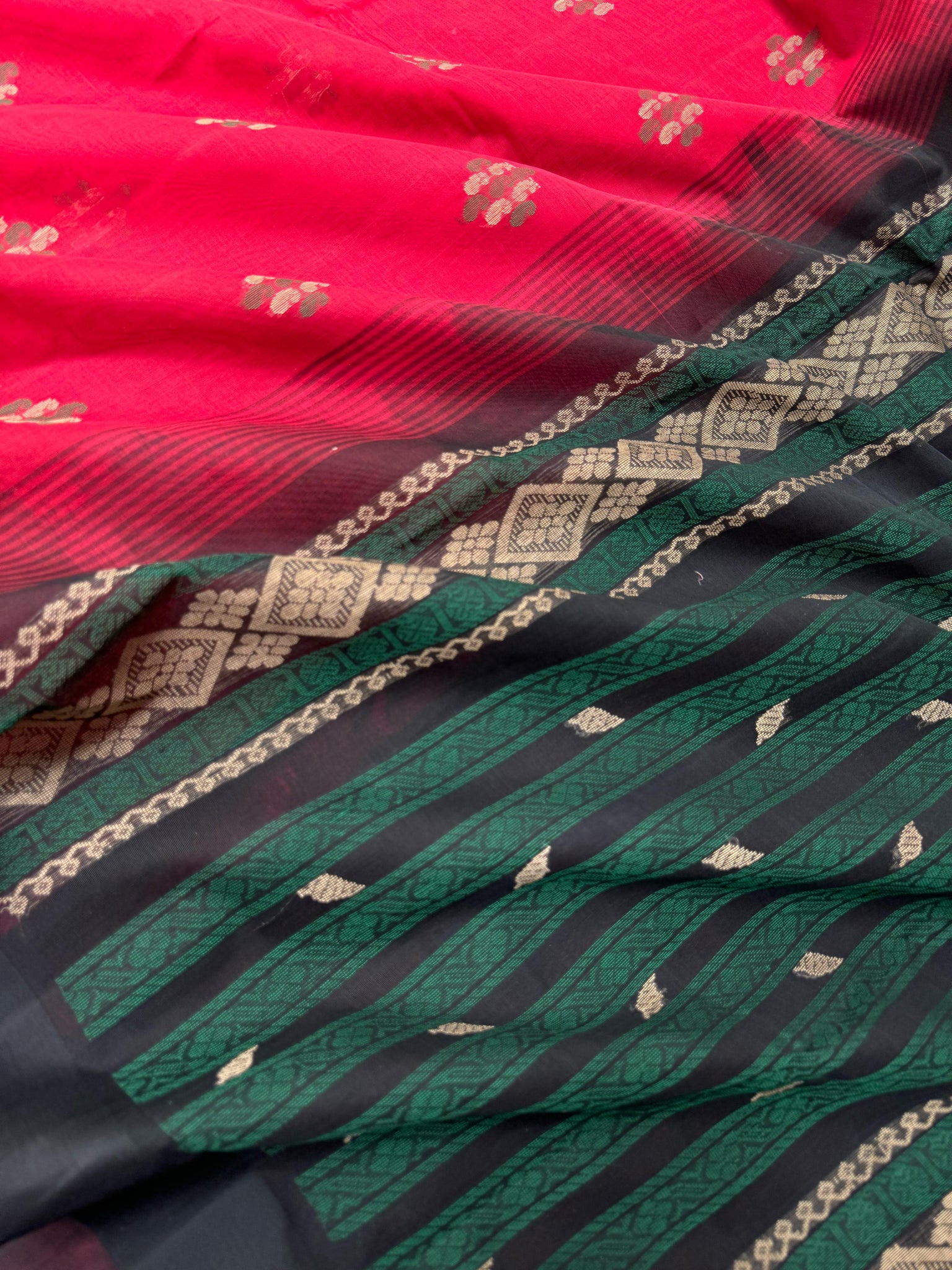 Pragatham - Contrast Play - red and black