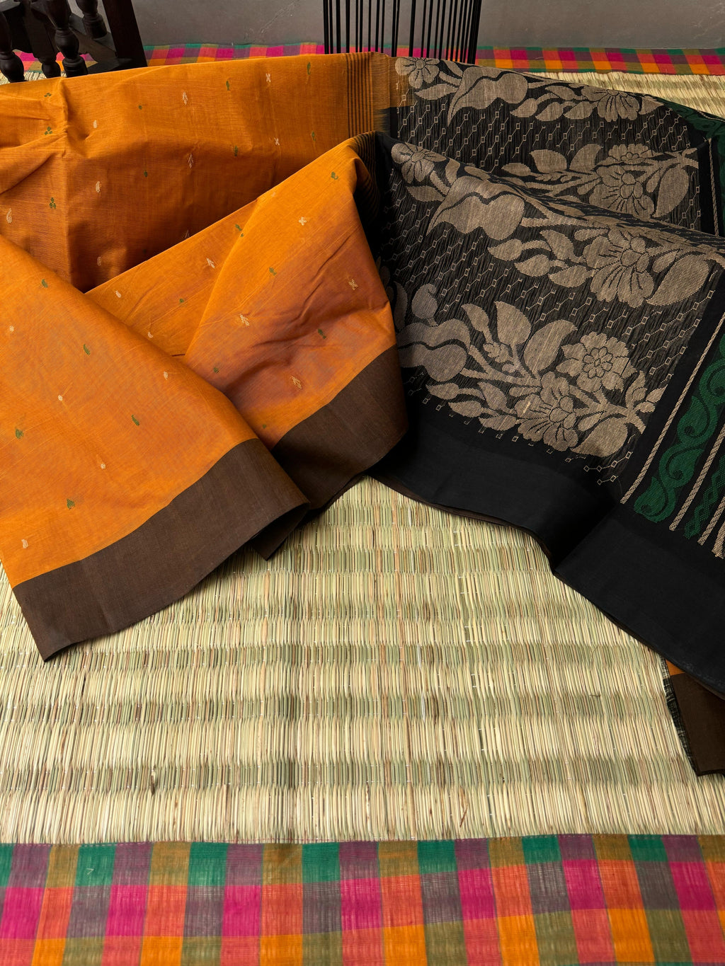 Pragatham - Contrast Play - mustard and black