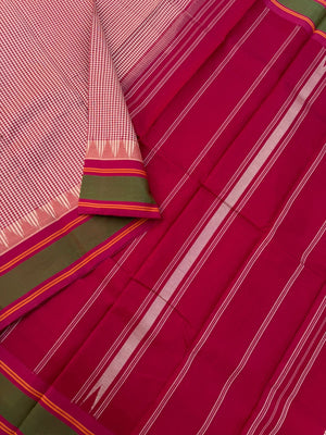 Signature Silk Cotton - cream and aaraku kasa kasa kattam