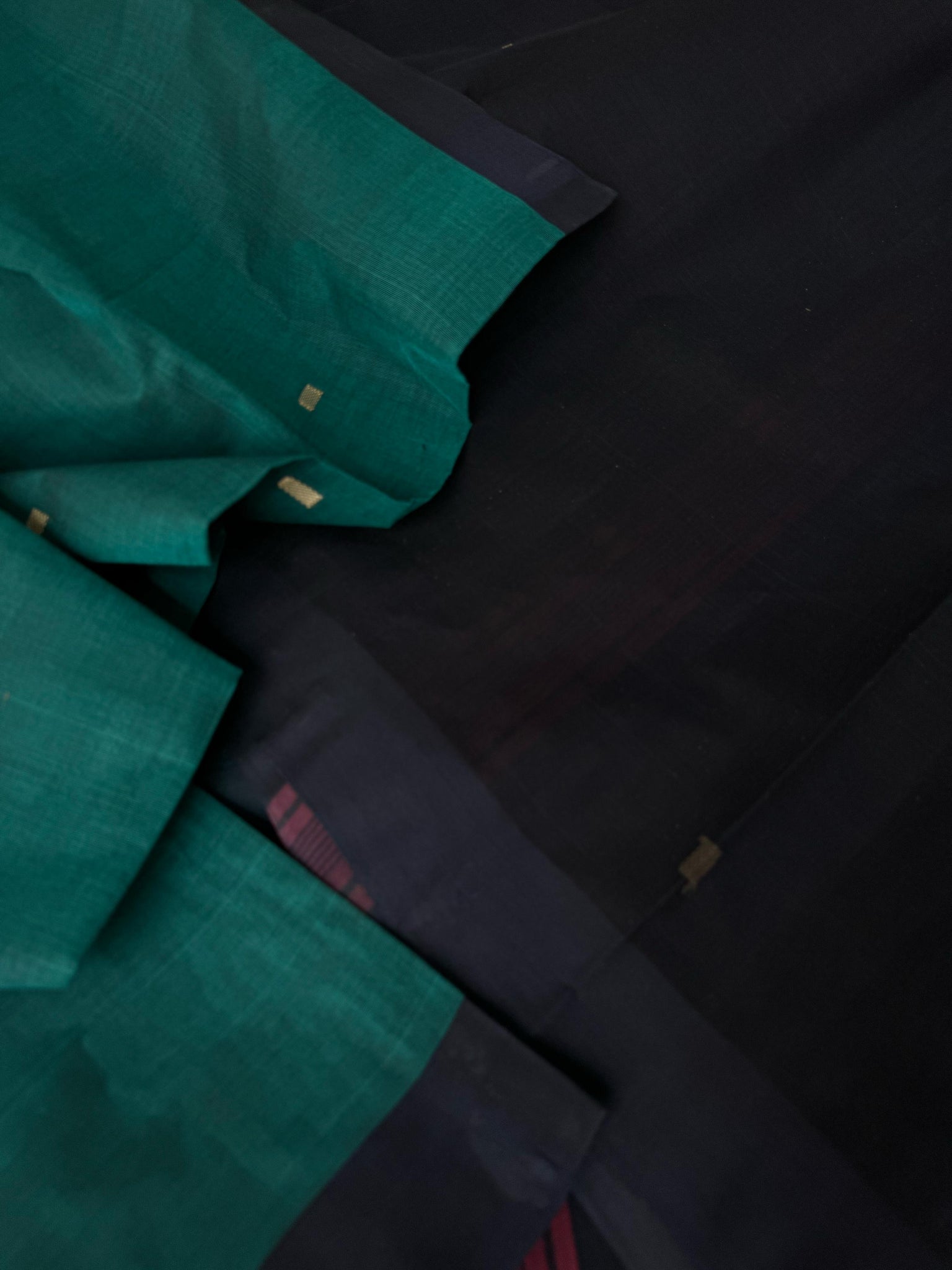 Pragatham - Contrast Play - burnt blue and navy blue