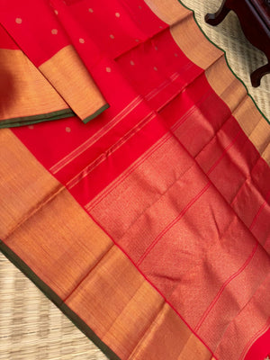 Roja - Our Bestselling Shade of red pink Kanchivarams -