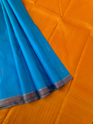 Album Untouched - most beautiful anandha blue and mustard malli mokku woven body