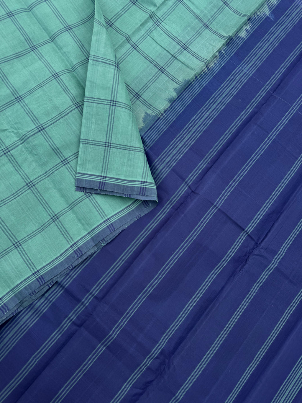 Pragatham - Contrast Play - pale and navy