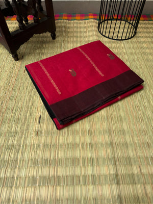 Pragatham - Contrast Play - deep red and black