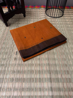 Pragatham - Contrast Play - rusty mustard and black