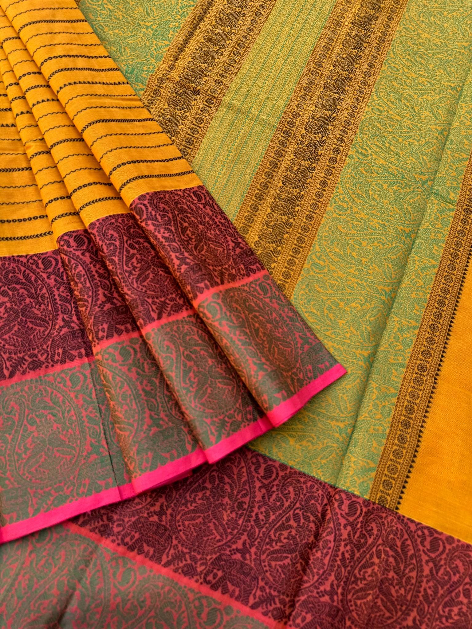 Mangalavastaram - grandest mustard veldhari