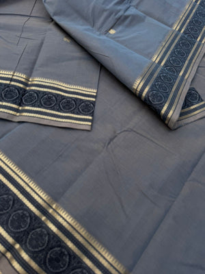 Zari Touched Mangalavastaram - unusual grey