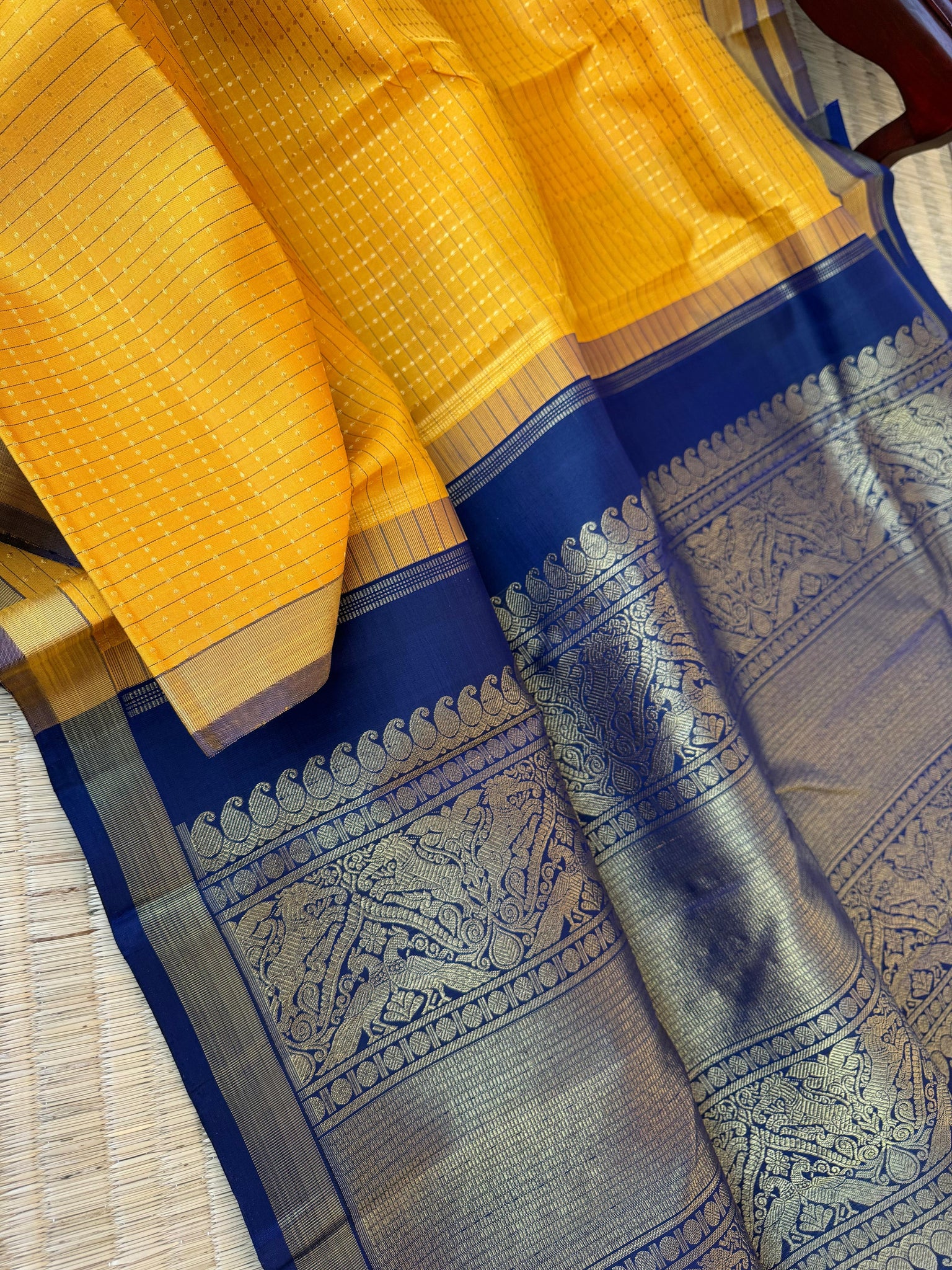 Album Untouched - mustard and navy blue  Lakshadeepam