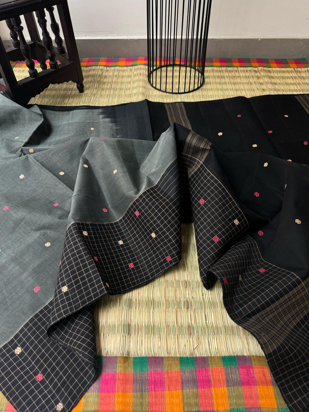 Pragatham - Contrast Play - grey and black
