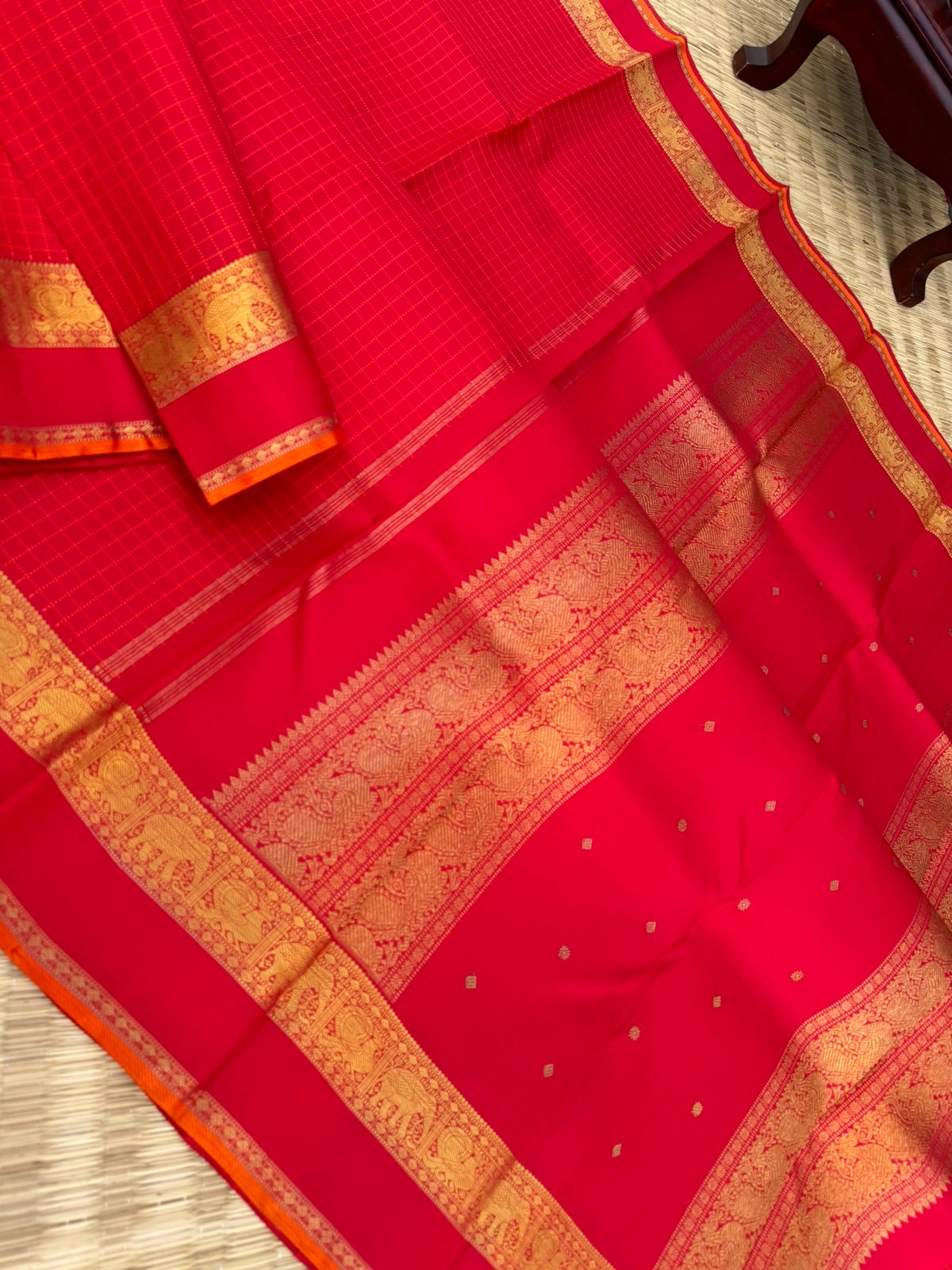 Roja - Our Bestselling Shade of red pink Kanchivarams -