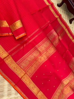 Roja - Our Bestselling Shade of red pink Kanchivarams -