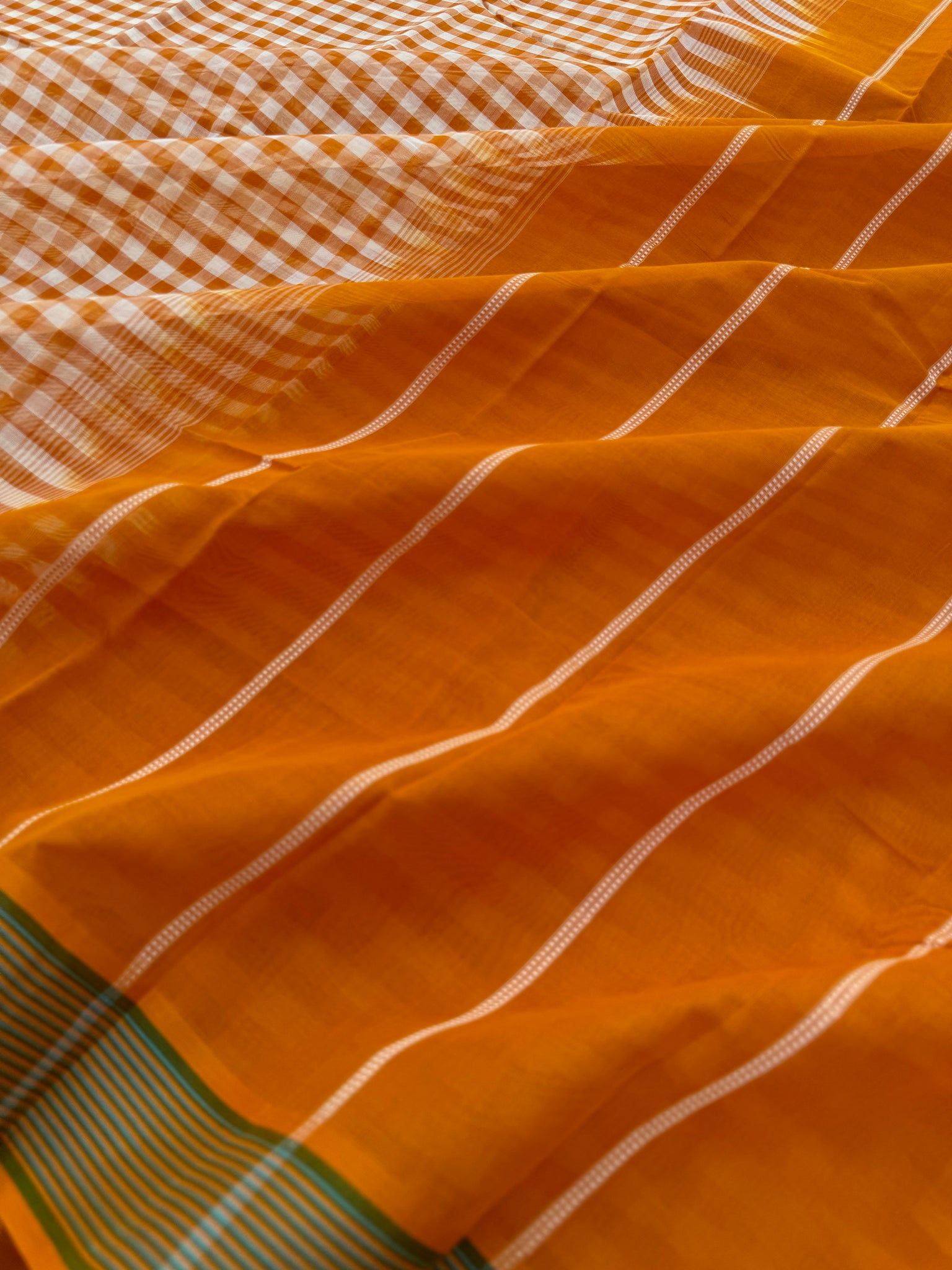 Pragatham - Contrast Play - rusty orange beige