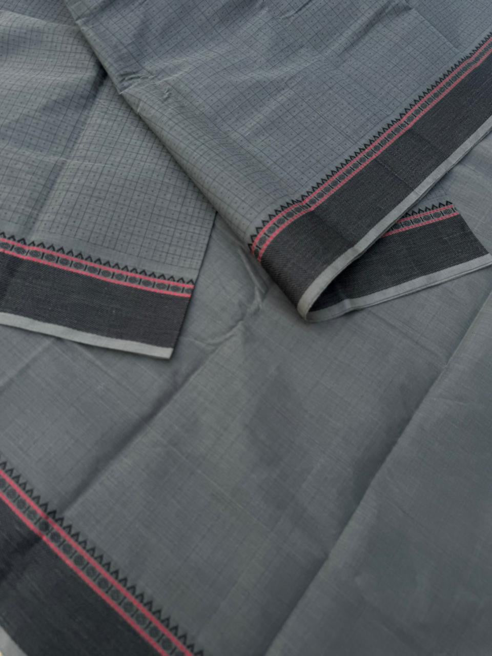 Mangalavastaram - a gorgeous grey lakshadeepam