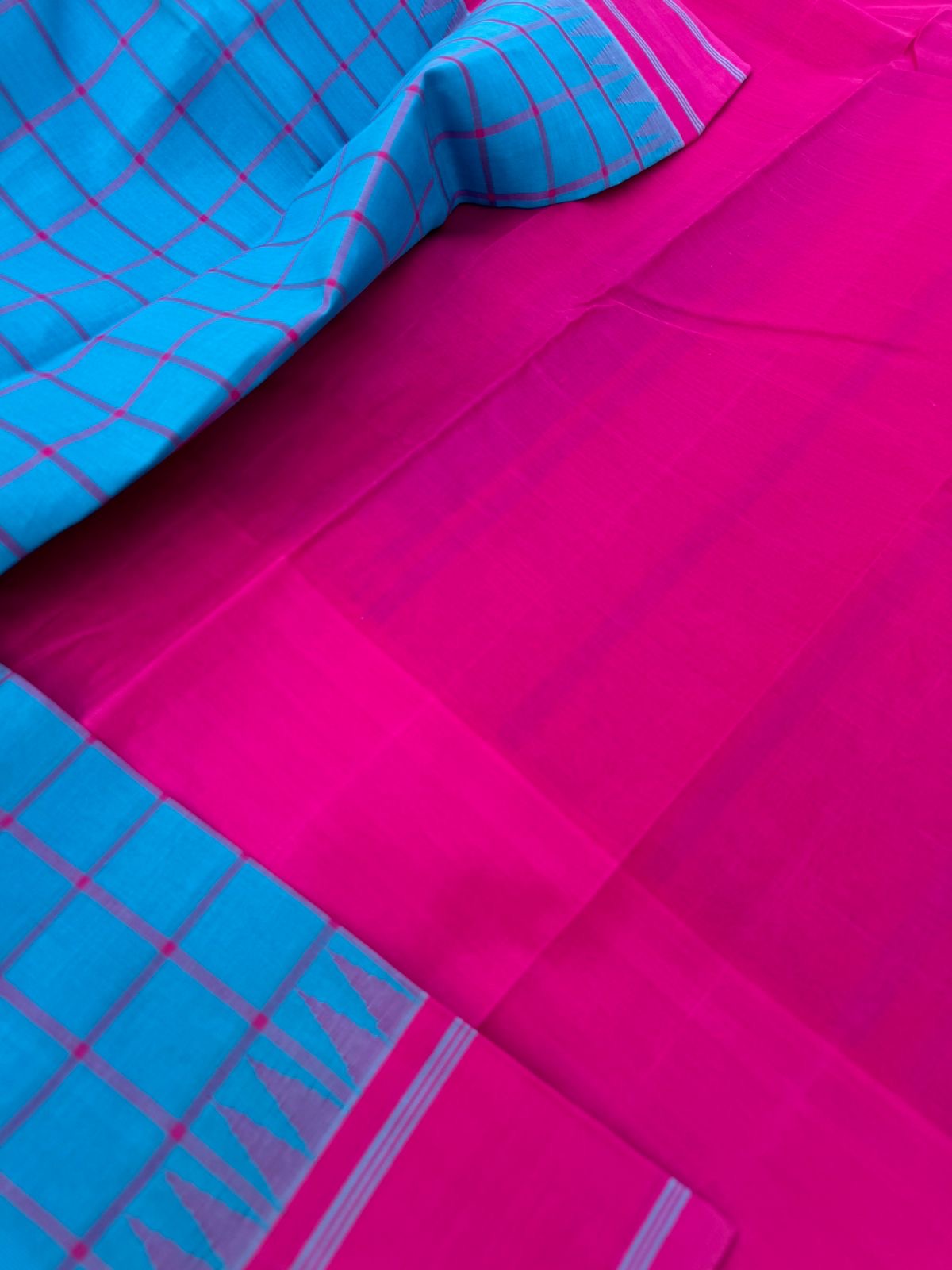 Signature Silk Cotton - sulphate blue and pink