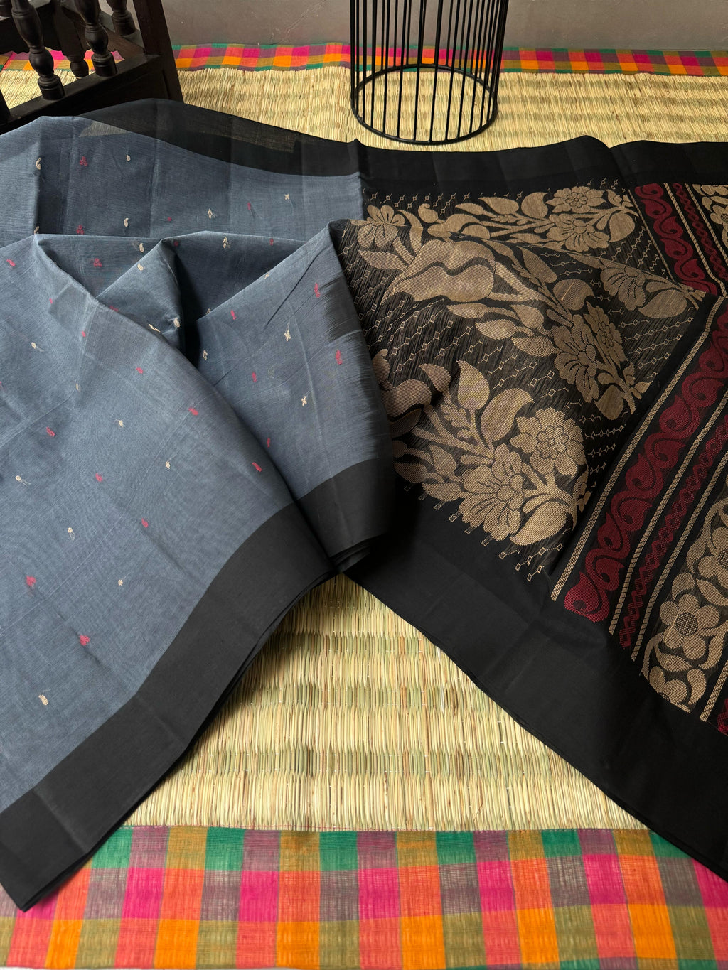 Pragatham - Contrast Play - grey and black