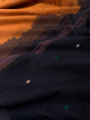 Pragatham - Contrast Play - rusty mustard and black