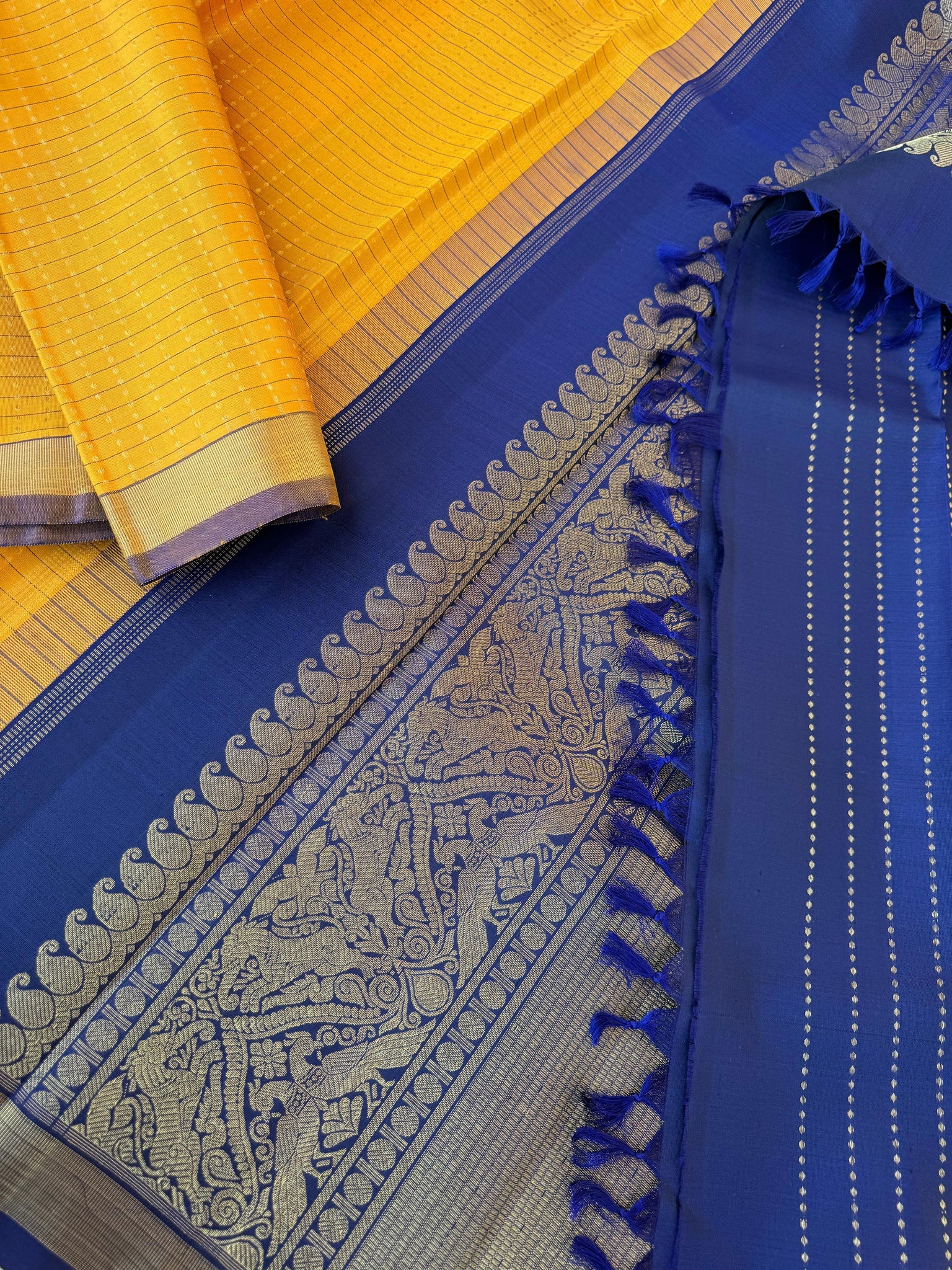 Album Untouched - mustard and navy blue  Lakshadeepam