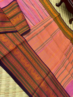 Woven Motifs Silk Cotton - dusk beige pink veldhari
