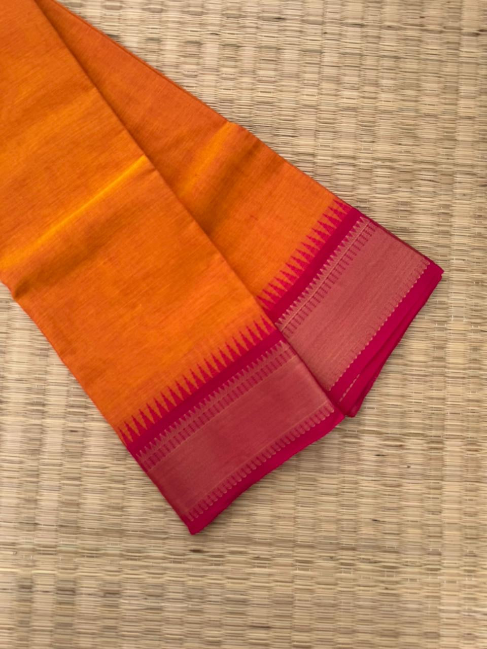 Kanchi X Chettinad -peach orange