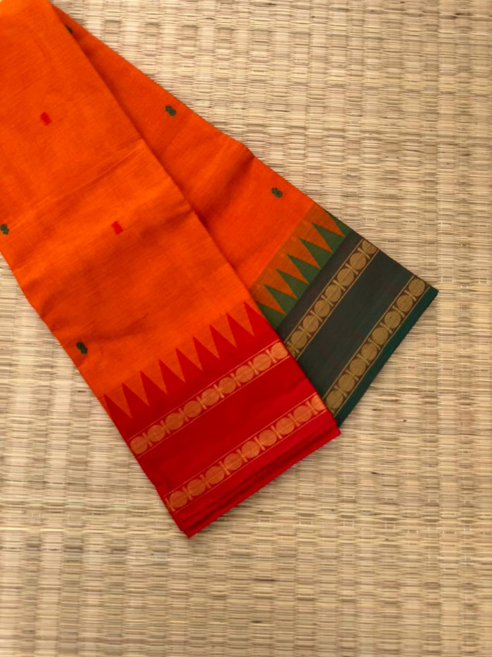 Kanchi X Chettinad -tangee orange and ganga jammuna
