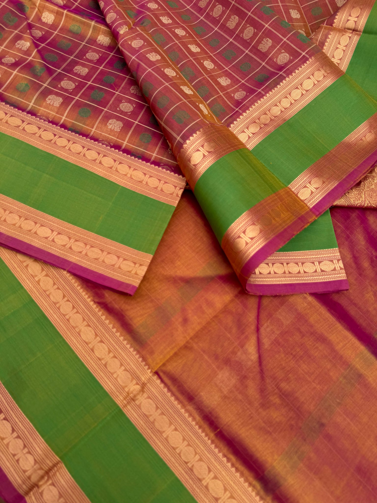 Woven Motifs Silk Cotton - a short keva tone 1000 buttas