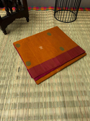 Pragatham - Contrast Play - mustard and red