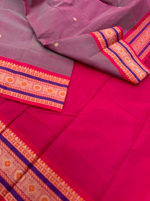 Mangalavastaram - stunning dual tone with meenakari weave borders