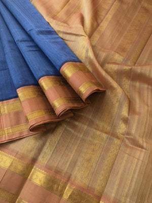 Bliss of Korvai Silk Cottons - bluish grey is unusual