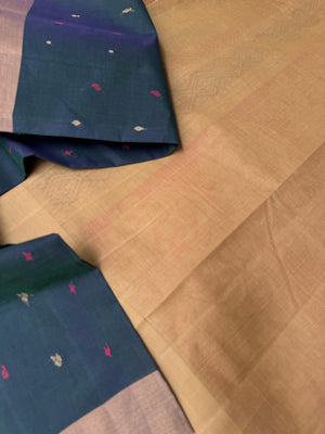 Pragatham - Contrast Play - deep dual tone blue green