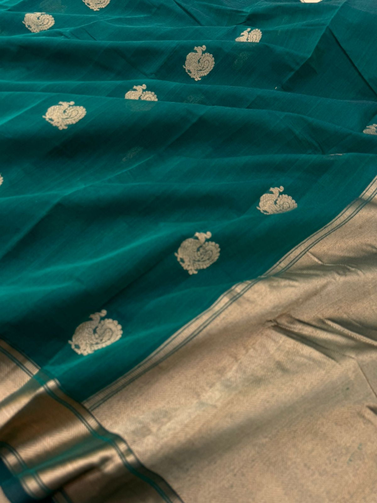 Zari Touched Mangalavastaram - stunning core of emerald green