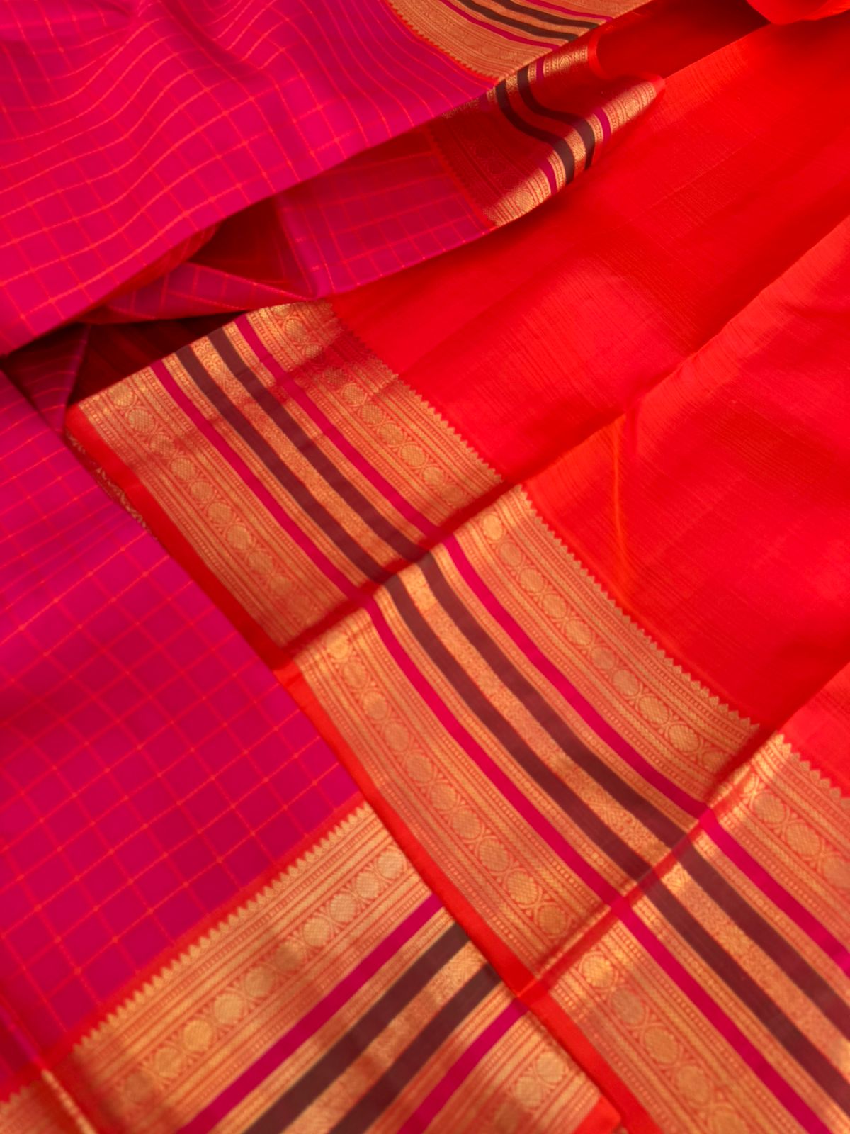 Roja - Our Bestselling Shade of red pink Kanchivarams -
