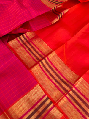 Roja - Our Bestselling Shade of red pink Kanchivarams -