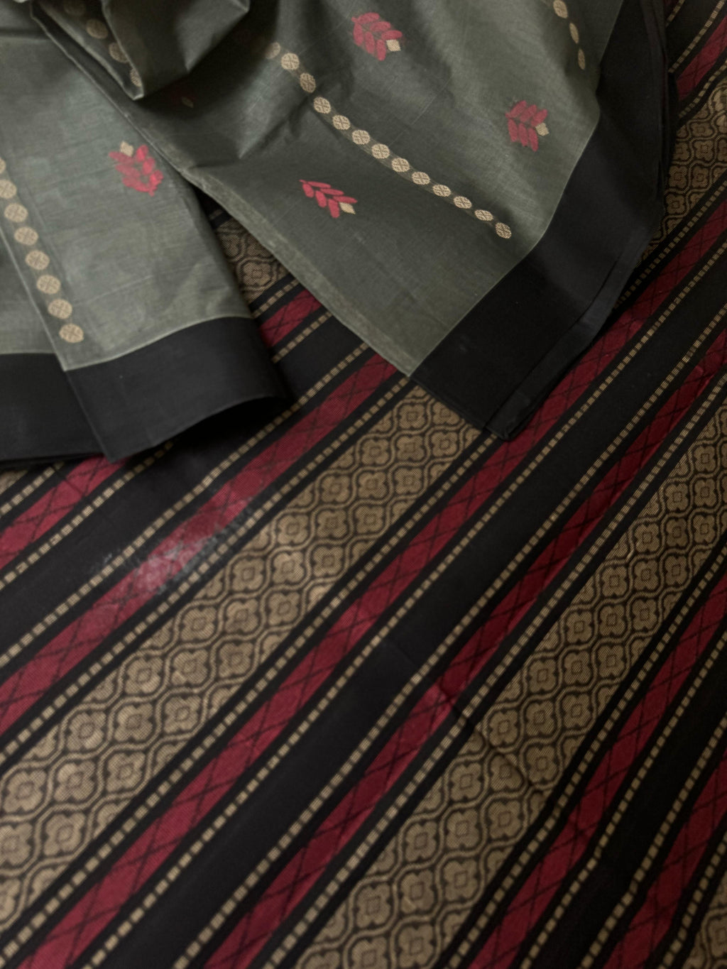 Pragatham - Contrast Play - grey and black