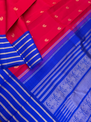 Vintage Ragas on Kanchivarams - a most old style korvai Kanchivaram wi ...