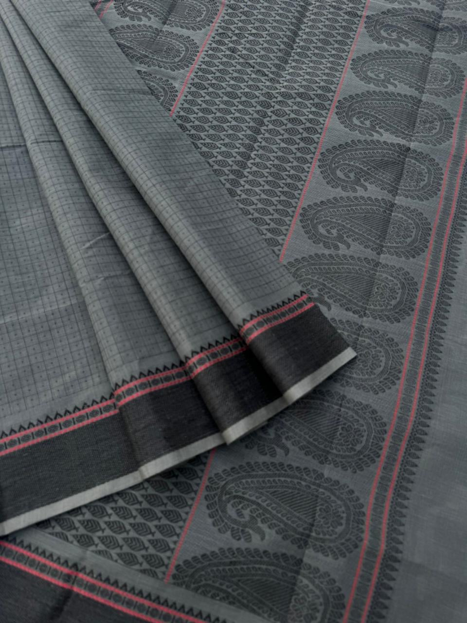 Mangalavastaram - a gorgeous grey lakshadeepam