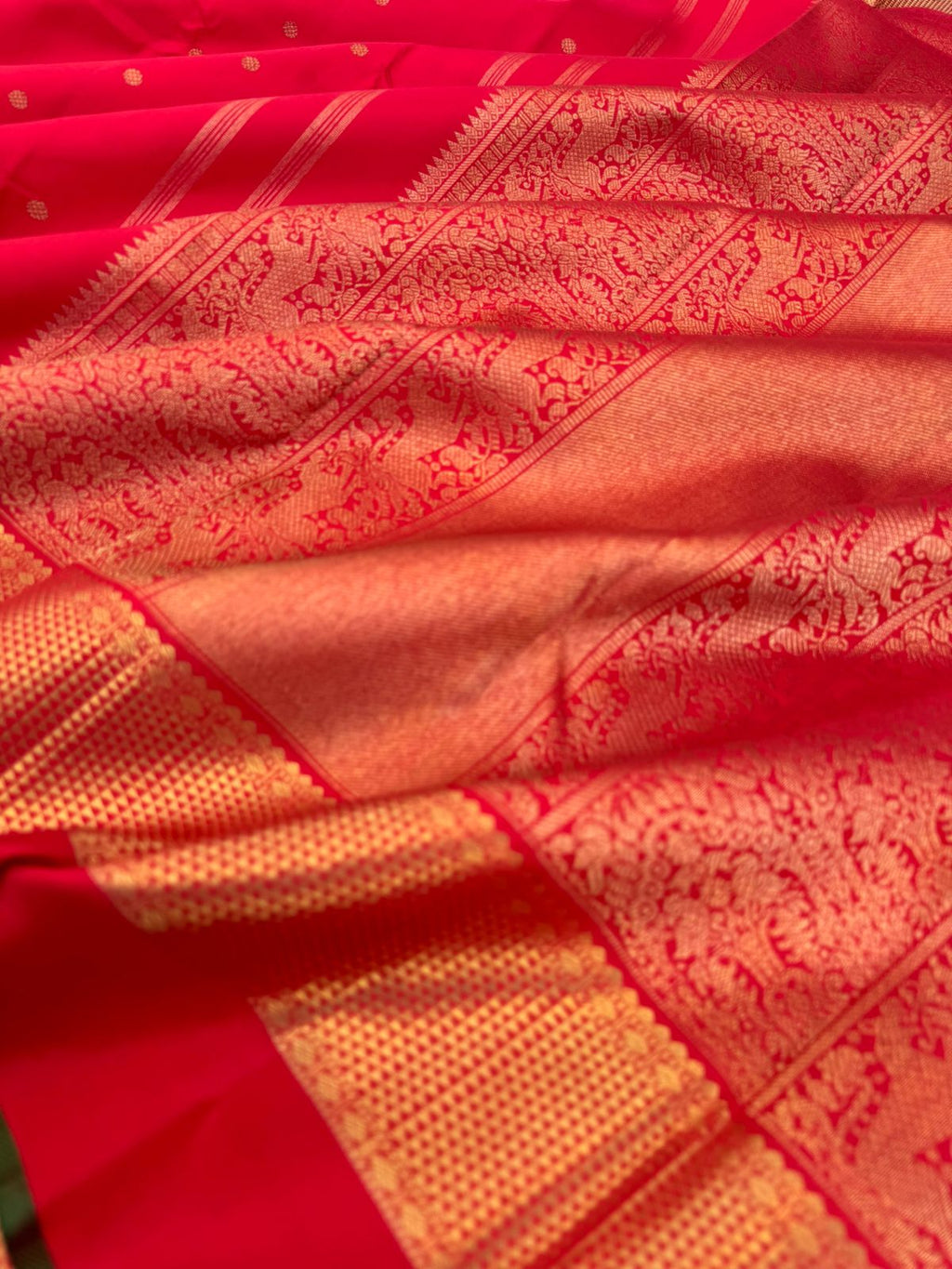 Roja - Our Bestselling Shade of red pink Kanchivarams -