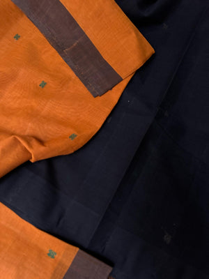 Pragatham - Contrast Play - rusty mustard and black