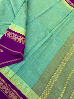 Korvai Stories - aqua and purple