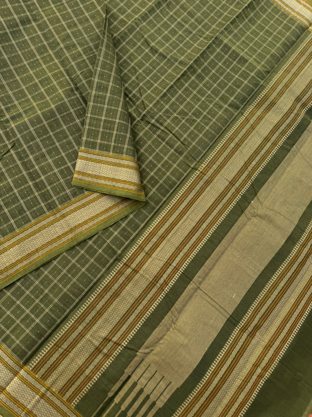 Mangalavastaram - deep algae green pooja saree !! This design was woven by our late PM
