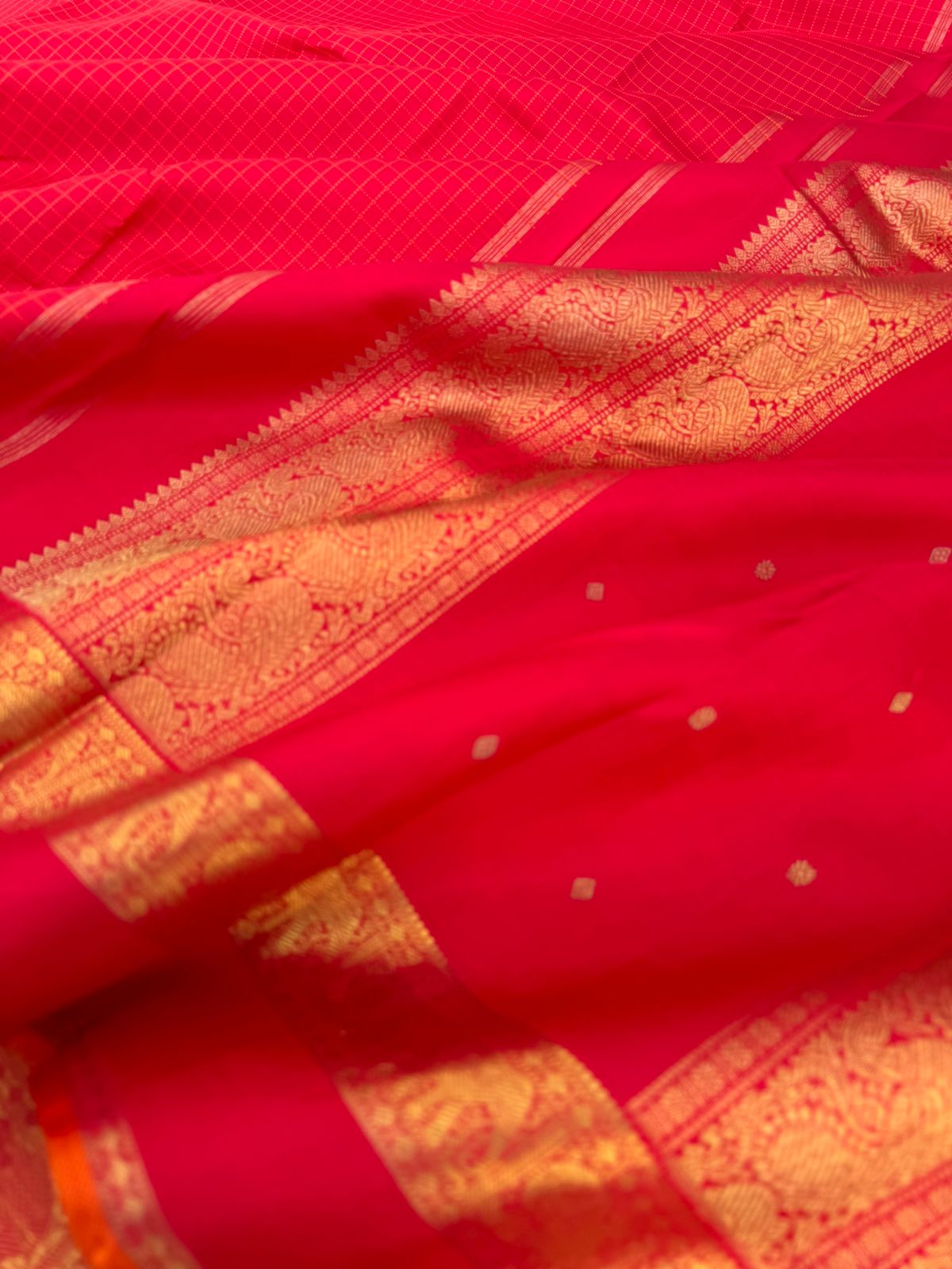 Roja - Our Bestselling Shade of red pink Kanchivarams -