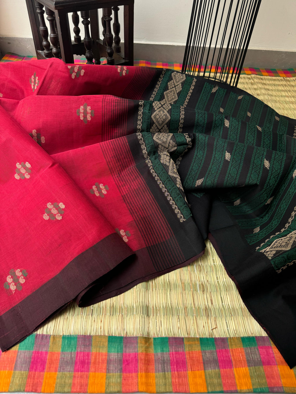 Pragatham - Contrast Play - red and black