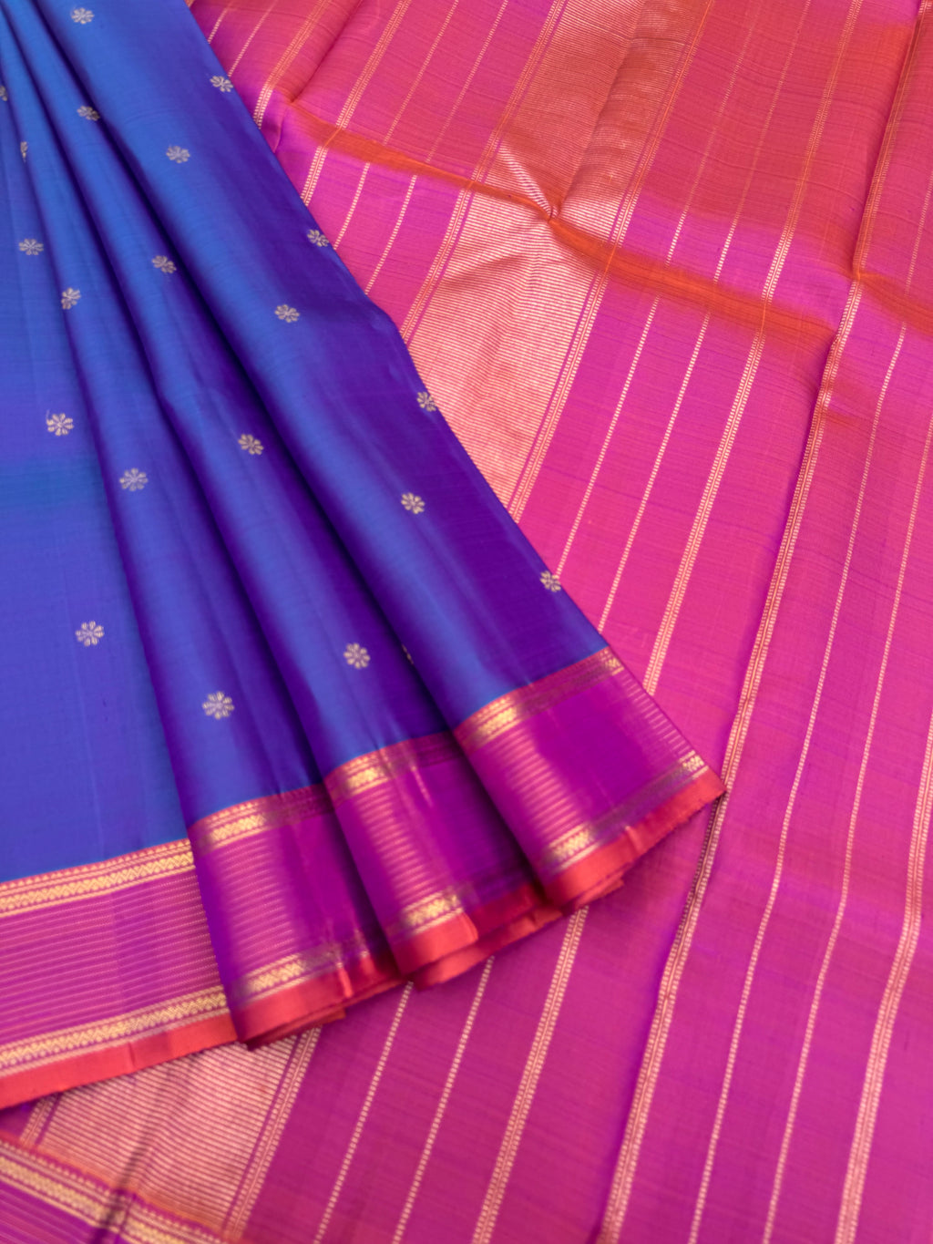 Diwali Edits - Kanchivaram For All Occasions - stunning violet blue purple simple and elegant kanchivaram