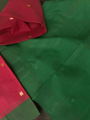 Pragatham - Contrast Play - reddish aaraku and green